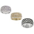 Rhodium-plated 1/4ct TDW Diamond Eternity Band