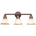 Woodbridge Lighting Hudson Glen 3-light Marbled Bronze Bath Bar