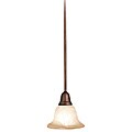 Woodbridge Lighting Hudson Glen 1-light Marbled Bronze Mini Pendant