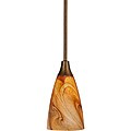 Woodbridge Lighting 1-light Marbled Bronze Mini Pendant