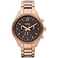 Fossil Men's 'Flight' Rose Goldtone Steel Chronograph Watch