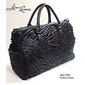 Marlo Lorenz Zebra 'Hot' Faux Fur Weekender Bag