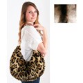 Marlo Lorenz Medium Uptown Printed Faux Fur Hobo Bag