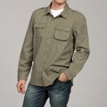 Seven7 Men's Jungle Green Canvas Shirt