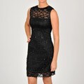 Onyx Nite Women's Lace and Beaded Dress
