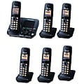 Panasonic KX-TG7626B Cordless Phone Link-to-Cell Bluetooth Answering System 6...