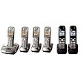Panasonic KX-TG4036N/B DECT 6.0 Plus Cordless Phone System with 6 Handsets ...