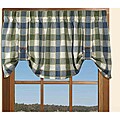 Plymouth Plaid 21-inch Valance with Button Straps