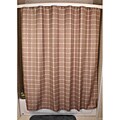 Lincoln Khaki Grid Shower Curtain