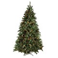 Good Tidings 96422 Tree Full PVC Douglas Fir Blue Green 650 Multi-Colored Lights 1273 Tips 50-inch Diameter, 6.5-foot