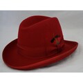 Ferrecci Men's Red Wool Godfather Hat