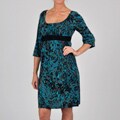 Tiana B Women's Green Babydoll Dress