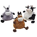 Puffer Bellies Farm Animals Squeaker Pet Toys (Pack of 3)