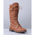 Carrini Women's Lace Up Combat Boots