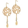 ELYA Designs Goldtone Faux Stone Dangle Earrings