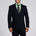 Tommy Hilfiger Men's Trim Fit Navy Pinstripe 2-button Wool Suit