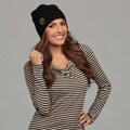 Hat Attack Women's Black Wool Pin-embellished Hat FINAL SALE