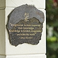 Volcanic Slate 'Imagination is More Important' Engraved Stone (Indonesia)