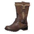 Skechers Women's 'Lunacy- Ride 'Em' Faux-fur Mid-buckle Boots FINAL SALE