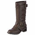 Skechers Women's Dark Brown Triple-buckle Boots FINAL SALE