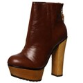 Betsey Johnson Women's 'Maybill' Cognac Platform Booties