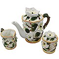 Casa Cortes Gardenia Flower Collection 9-piece Coffee/ Tea Set with Mugs