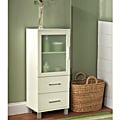Frosted Pane 2 Drawer Linen Cabinet