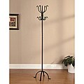 Black Finish Metal Coat Rack Hat