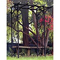 Panacea Black Garden Arbor With Vines