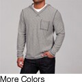 Seven7 Men's V-neck Hooded Shirt