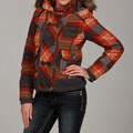 Dollhouse Women's Red/ Black Plaid Wool Coat