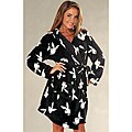Stanzino Women's Playboy Black/ White Robe