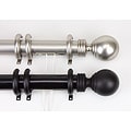 Globe Decorative Traverse Rod with Rings Center Open
