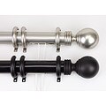 Globe Decorative Traverse Rod with Rings Center Open