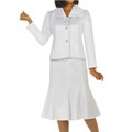 Divine Apparel Women's Plus Size Novelty Fabric Skirt Suit