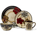 Pfaltzgraff Painted Poppies Dinnerware Set 16 pc
