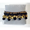 Handmade Onyx and Brass Beads Bracelet (Thailand)