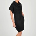 Robbie Bee Women's Short Sleeve Cable Knit Sweater Dress