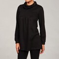 Anama Women's Black Turtleneck Belted Sweater FINAL SALE