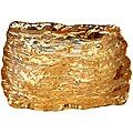 Arda Romos Amber/Silver Plated Square Canape Plates Set of 4