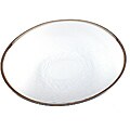GILT 24K SILVER RIM SET OF 4 SMALL OVAL PLATES by ARDA GLASSWAREA GLASSWARE