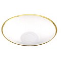 GILT 24K GOLD RIM SALAD BOWL by ARDA GLASSWARE