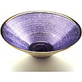ATHENA LILAC/SILVER PLATED SALAD BOWL by ARDA GLASSWARE