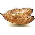 Palm Large Leaf Bowl by Arda Glassware