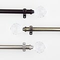 Glitter 120 to 170-inch Adjustable Curtain Rod Set