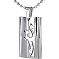 Stainless Steel Tribal Cutout Necklace