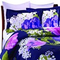 Isaac Mizrahi Purple Cotton Sateen 6-piece Full-size Comforter Set