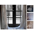 Liliana Grommet With Silver Metallic Pattern 84 inch Curtain Panel