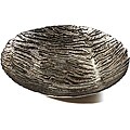 Arda Glassware Wild Cat Black/Silver Gilded Shallow Bowl (Large)