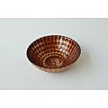Arda Glassware Pearl Red/Gold Gilded Individual Bowls (Set of 4)